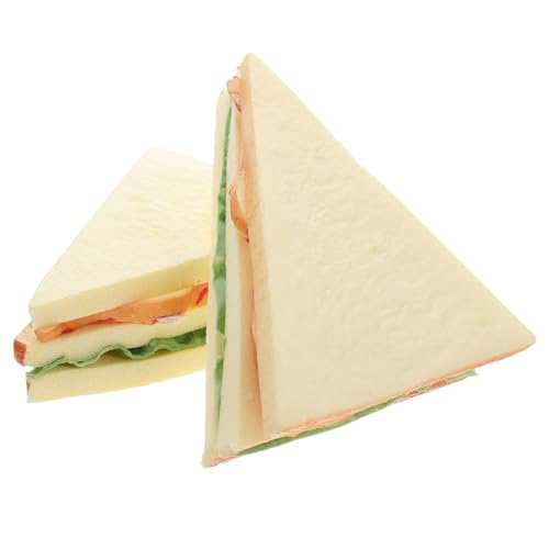 BESTonZON 2 Stück Teiliges Künstliche Sandwich Modelle Realistische Brotsimulation für Food Fotografie Küchen Dekor Vielseitig Einsetzbar als Restaurant und Schaufenster Deko BESTonZON 2 Stück Teiliges Künstliche Sandwich Modelle Realistische Brotsimulation für Food Fotografie Küchen Dekor Vielseitig Einsetzbar als Restaurant und Schaufenster Deko von BESTonZON