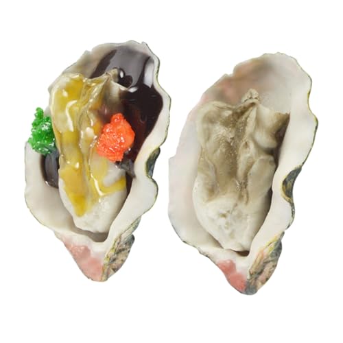 BESTonZON 2 Stück Teiliges Künstliches Austernmodell aus Realistische Food Toys für Küchen und Party Deko Dekoratives mit Naturgetreuer Langlebig und Leicht zu Reinigen als und Display BESTonZON 2 Stück Teiliges Künstliches Austernmodell aus Realistische Food Toys für Küchen und Party Deko Dekoratives mit Naturgetreuer Langlebig und Leicht zu Reinigen als und Display von BESTonZON
