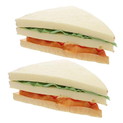 BESTonZON 2stücke Kunstsandwich-Modell Für Lebensmittelpräsentation Realistische Simuliertes Brot Für Fotografie-Requisiten Küchen-Display-dekor Künstliches Essen Falsches BESTonZON 2stücke Kunstsandwich-Modell Für Lebensmittelpräsentation Realistische Simuliertes Brot Für Fotografie-Requisiten Küchen-Display-dekor Künstliches Essen Falsches von BESTonZON
