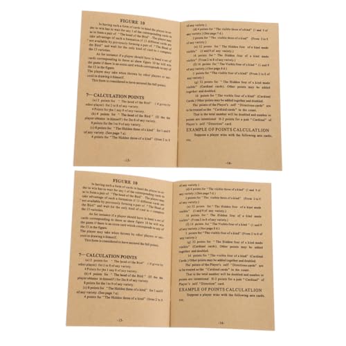 BESTonZON 2 Stück Teiliges Mahjong Lernbuch mit Englischem Regelhandbuch Umfassender Anleitung für Anfänger und Fortgeschrittene Detaillierte Chinesische Mahjong Spielregeln und Strategien BESTonZON 2 Stück Teiliges Mahjong Lernbuch mit Englischem Regelhandbuch Umfassender Anleitung für Anfänger und Fortgeschrittene Detaillierte Chinesische Mahjong Spielregeln und Strategien von BESTonZON