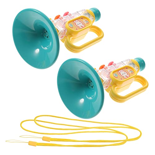 BESTonZON 2 Stück Trompeten Spielzeug Für Kinder Geräuschmacher Musikalisches Frühes Lernspielzeug Horn Spielzeug Jubel Requisiten Horn Instrumente Spielzeug Für Kinder Die Musik von BESTonZON