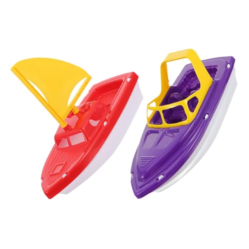 BESTonZON 2 Teiliges Set Strandspielzeug Mini Badespielzeug Lustiges Bootsspielzeug Cartoon Yachtspielzeug Babyparty Poolspielzeug Für Kleinkinder Im Alter Von 3–5 Jahren Kleines von BESTonZON