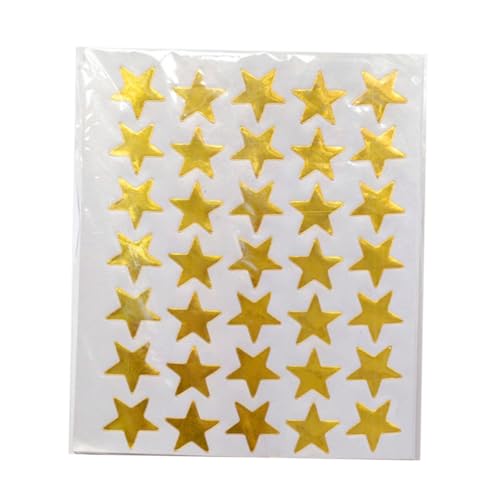 BESTonZON 20 Packungen Fünf Punkte Stern Aufkleber Selbstklebende Bunte Sternaufkleber in Gold Silber Rot Farbverlauf Geeignet für Basteln Belohnung Scrapbooking und Geschenkdekoration BESTonZON 20 Packungen Fünf Punkte Stern Aufkleber Selbstklebende Bunte Sternaufkleber in Gold Silber Rot Farbverlauf Geeignet für Basteln Belohnung Scrapbooking und Geschenkdekoration von BESTonZON