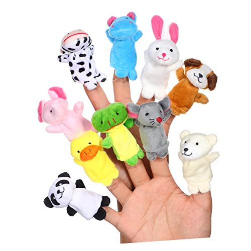 BESTonZON 20 STK Fingerpuppe Kinder Puppen kinderpuppe Schüttgut Kleinkinder Puppen Babyspielzeug Hand-Finger-Puppenspielzeug Fingerspielzeug Tier Handpuppe Füllstoff Marionette Plüsch von BESTonZON