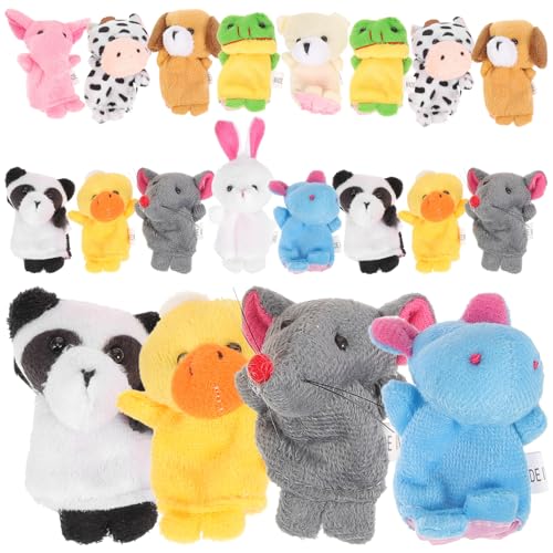 BESTonZON 20 STK Fingerpuppe interaktives Puppen handspielpuppen Stuffed Soft Toys kinderpuppen Toys for Figuren Fingerspielzeug Kinderparty begünstigt Stoff von BESTonZON