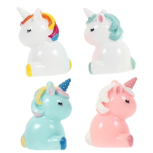 BESTonZON 20 STK Mikrolandschaftsdekoration Fee Zubehör Einhorn-Sammelfiguren Miniatur-Einhornfiguren Living Room Decoration wohnzimmerdeko Spielzeug Einhorn-Dekor Harz-Einhorn-Ornament von BESTonZON