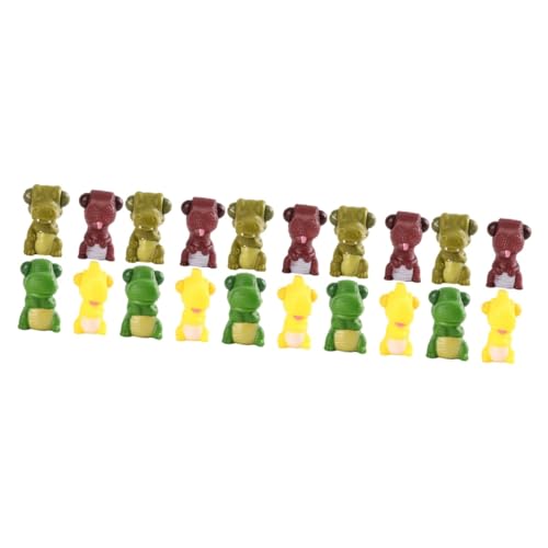 BESTonZON 20 STK Spielzeug kneifen Kinderspielzeug Party Spielzeug für Kinder Spielzeuge Geschenke winziges Spielzeug Dinosaurierförmiges Spielzeug für Kinder elastisch Prise Musik Puppe PVC von BESTonZON