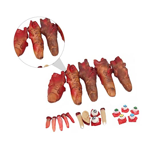 BESTonZON 20 Stück Halloween-Trick-Requisiten Körperteile Halloween Falscher Finger Augapfel Halloween Gebrochene Körperteile Halloween-Finger Halloween Gruselige Augäpfel BESTonZON 20 Stück Halloween-Trick-Requisiten Körperteile Halloween Falscher Finger Augapfel Halloween Gebrochene Körperteile Halloween-Finger Halloween Gruselige Augäpfel von BESTonZON