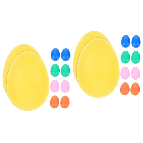 BESTonZON 20 Stück Kinder Schlaginstrument Rhythmus Maracas Spielzeug Musik Eierschüttler Eierschüttler Maracas Percussion Frühes Lernspielzeug Percussion Musik Eier Kinder von BESTonZON