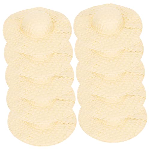 BESTonZON 20 Stück Miniatur Papier Hüte Geflochtene Bastel Hüte für Puppen Kleine Dekoration Leichtes DIY Zubehör für Puppenhaus Foto Requisiten Beige BESTonZON 20 Stück Miniatur Papier Hüte Geflochtene Bastel Hüte für Puppen Kleine Dekoration Leichtes DIY Zubehör für Puppenhaus Foto Requisiten Beige von BESTonZON