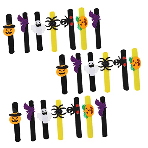 BESTonZON 20 Stück Teiliges Halloween Slap Bracelet Lustige Klatscharmbänder Leichte Sichere Kinderarmbänder Einfaches Anlegen Langlebig Party und Geschenkdeko BESTonZON 20 Stück Teiliges Halloween Slap Bracelet Lustige Klatscharmbänder Leichte Sichere Kinderarmbänder Einfaches Anlegen Langlebig Party und Geschenkdeko von BESTonZON