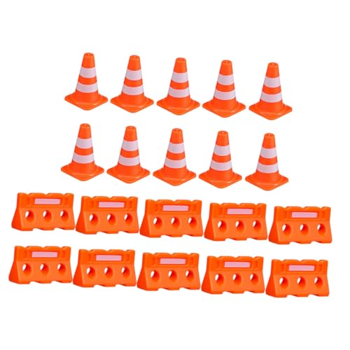 BESTonZON 20 Stück Teiliges Mini verkehrskegel Straßenabsperrspielzeug aus Kunststoff Pädagogisches Lernset für Verkehrssicherheit Hand Auge koordination und Spielerischem BESTonZON 20 Stück Teiliges Mini verkehrskegel Straßenabsperrspielzeug aus Kunststoff Pädagogisches Lernset für Verkehrssicherheit Hand Auge koordination und Spielerischem von BESTonZON