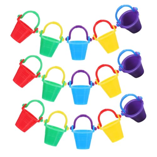 BESTonZON 20 Stück Teiliges Miniatur Eimer aus Kunststoff Dekorative Mini Buckets für Puppenhaus Zubehör Vielseitig Einsetzbar für Puppenhaus Garten Küche Strand Szenen DIY Basteln Farbiges BESTonZON 20 Stück Teiliges Miniatur Eimer aus Kunststoff Dekorative Mini Buckets für Puppenhaus Zubehör Vielseitig Einsetzbar für Puppenhaus Garten Küche Strand Szenen DIY Basteln Farbiges von BESTonZON