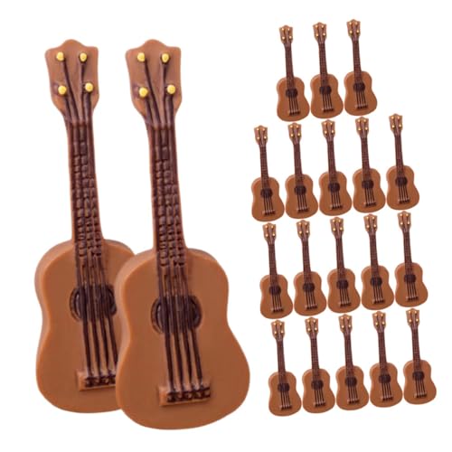 BESTonZON 20 Stück Teiliges Miniatur Gitarrenmodell aus Strapazierfähigem Harz Realistische Puppenhaus Gitarrendekoration Leicht und Kompakt für DIY und Miniaturhaus Zubehör BESTonZON 20 Stück Teiliges Miniatur Gitarrenmodell aus Strapazierfähigem Harz Realistische Puppenhaus Gitarrendekoration Leicht und Kompakt für DIY und Miniaturhaus Zubehör von BESTonZON