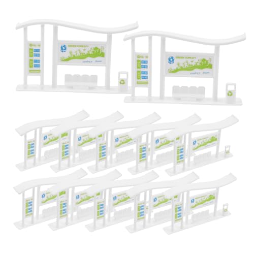 BESTonZON 20 Stück Teiliges Miniatur-busstation-Modell aus Robustem Kunststoff Realistisch Gestaltete Buswartehalle Vielseitig Einsetzbar für Puppenhäuser Stadtlandschaften und Modellbau zur BESTonZON 20 Stück Teiliges Miniatur-busstation-Modell aus Robustem Kunststoff Realistisch Gestaltete Buswartehalle Vielseitig Einsetzbar für Puppenhäuser Stadtlandschaften und Modellbau zur von BESTonZON