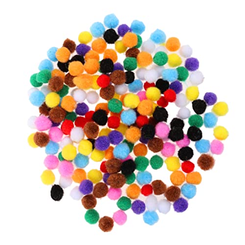 BESTonZON 200 Stück 10 Beflockter Plüschball Kinder Mini-Spielzeug Fuzzy Pom Poms Bälle Stoffhunde Für Kinder Weiches Spielzeug Lernspielzeug Plüschtiere Material Plüsch Mini-pom Plüschkugel von BESTonZON