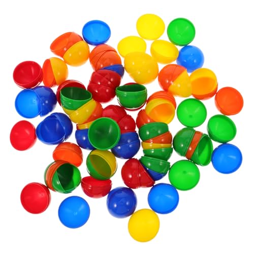 BESTonZON 200 Stück Kinder Bierspiel Requisiten Maschine Kunststoff Tischtennisbälle Leer Rund Automatisch Kleine Pong Gummiballs Maschine Für Kinder Mini Farbige Spielbälle von BESTonZON