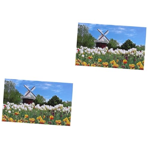 BESTonZON 2000 Stück 1 Kinder Puzzle rätselbuch Kinder zabawki stymulujące rozwój Erwachsenen Puzzle Kinder rätsel Hochwertiges Puzzle Puzzlematte puzzlekleber Stressabbauer Tulpe Student von BESTonZON