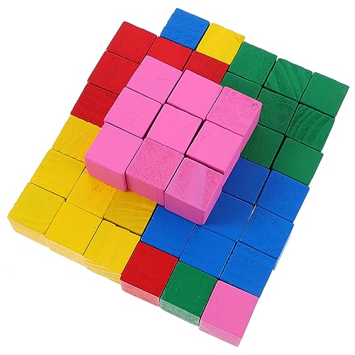 BESTonZON 200St interaktives Spielzeug Kinder entwicklung Sicheres Spielzeug Pädagogische Spielzeuge Bausteine ​​stapeln Stapelblöcke für weiche Bausteine Babyspielzeug Holz Colorful von BESTonZON