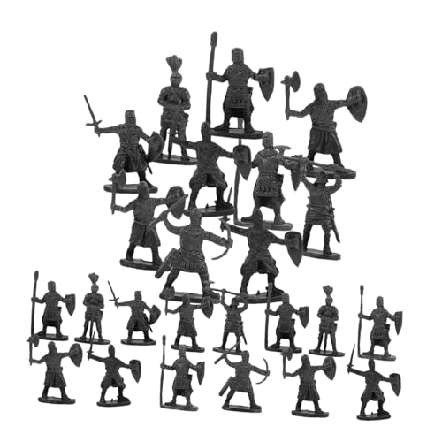 BESTonZON 200st Mini-soldatenmodell Miniaturfamilie Bürgerlich Armeemänner-actionfiguren Im Miniformat Spielzeug Miniatur-römische Soldaten Dekor Klein Figurw Menschen Figuren Plastik Grey von BESTonZON