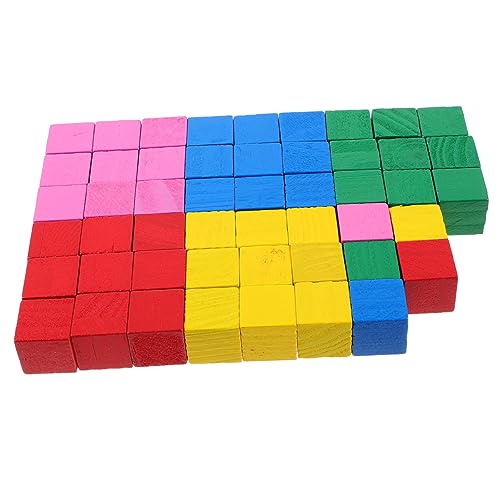 BESTonZON 200st Stammspielzeug Kind Stapelt Lernspielzeug Stapelbausteine Lernspielzeug Kinderspielzeug Stapelblöcke Für Babys Kognitionsspielzeug Für Kleinkinder Colorful Holz von BESTonZON