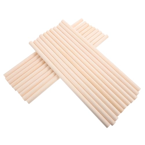 BESTonZON 20St Rhythmusstock musikalische Werkzeuge Musikalisches Schlaginstrument musikinstrumente musikalisches Spielzeug musikalische Spielsachen Percussion-Instrument-Stick Birke Beige von BESTonZON