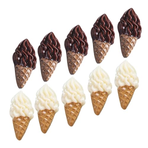 BESTonZON 20st Simulations-EIS Mini-verzierung Mini-Dessert Mini- - Spielzeug Für Die Küche Miniatur-eisdiele-Requisite Mini-hausschmuck Mini-Eiscreme-Ornament Eiscreme-Modell Harz von BESTonZON