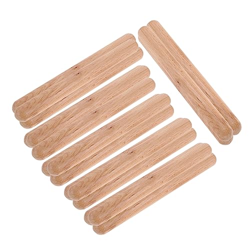 BESTonZON 20st Teig Musikalische Stöcke Drumsticks-Rhythmus Musiksticks Musikinstrument Für Kinder Rhythmusstöcke Kinder Rhythmussticks Für Kleinkinder Kinderwerkzeuge Rhythmusstock Hölzern von BESTonZON