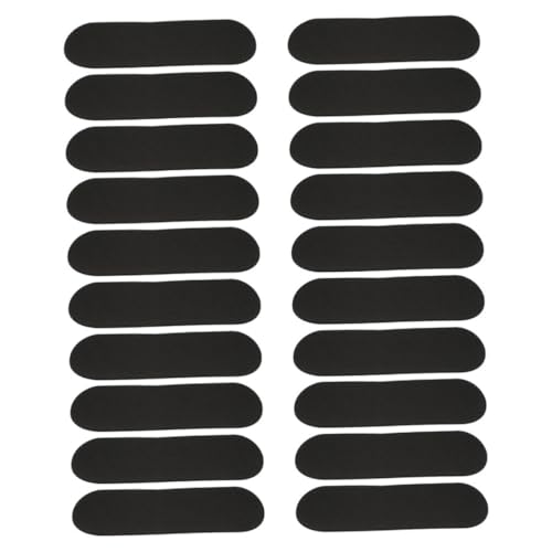 BESTonZON 20st rutschfeste Aufkleber Mini-Finger-Skateboards Rutschfester Schaumstoffgriff Skateboard-Spielzeug Spielzeug-Skateboard Für Schildkröte Mini-Skateboard-griffband Black Schwamm von BESTonZON