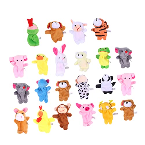 BESTonZON 22 STK Handpuppe Tierisches Fingerspielzeug Handschuhe Für Babypuppen Fingerpuppen Kleinkinder Fingerpuppen Zoopuppen Für Kinder Tierische Fingerpuppen Plüsch Fingerpuppen von BESTonZON