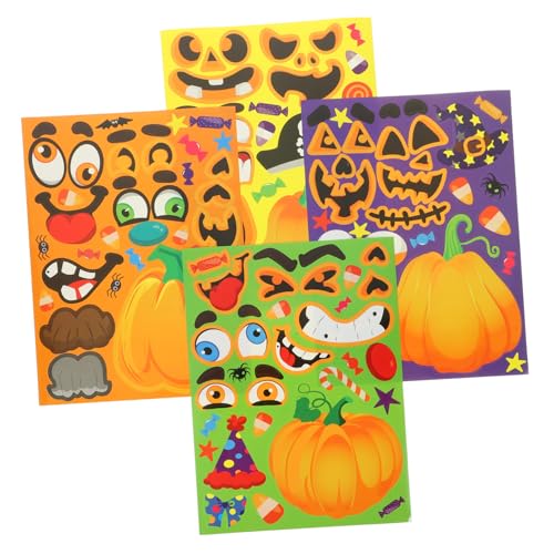 BESTonZON 24 Blätter Halloween Party Halloween Halloween assecoires Halloween Stickers Halloween Decoration Sticker Halloween Aufkleber weihnachtsdeko Partygeschenk Partyzubehör von BESTonZON