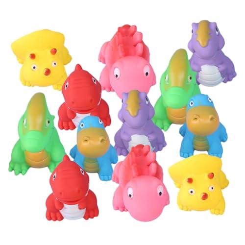 BESTonZON 24 STK Dinosaurier-Spielzeug Figuren Spielset Tiere Badespritzer Kinderspielzeug Badespielzeug Für Babys Babybadewanne Spielzeuge Babywanne Kleinkind Puppe Vinyl Tragbar von BESTonZON