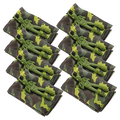 BESTonZON 24 STK Handwurf-Fallschirm Handwerfende Soldaten Fliegendes Spielzeug Flugspielzeug Für Kinder Im Freien Mini-fallschirmspielzeug Outdoor-Spielzeug Fallschirmmann Camouflage Stoff von BESTonZON