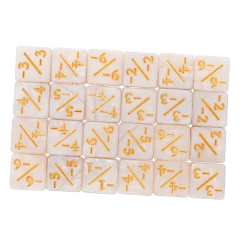 BESTonZON 24 Stück Acryl Würfel Zähler Teiliges Token Würfel für Kartenspiele Brettspiele Lernspielzeug Langlebig und Farbecht mit Stilvollem Perlmutt BESTonZON 24 Stück Acryl Würfel Zähler Teiliges Token Würfel für Kartenspiele Brettspiele Lernspielzeug Langlebig und Farbecht mit Stilvollem Perlmutt von BESTonZON