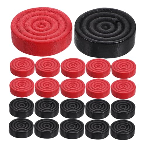 BESTonZON 24 Stück Teiliges Holz spielsteine Brettspiele Polierte Runde Checkers Ersatzteile Robuste Schachfiguren Leicht und Tragbar Geeignet für Dame und Mühlespiel Schwarz rot BESTonZON 24 Stück Teiliges Holz spielsteine Brettspiele Polierte Runde Checkers Ersatzteile Robuste Schachfiguren Leicht und Tragbar Geeignet für Dame und Mühlespiel Schwarz rot von BESTonZON