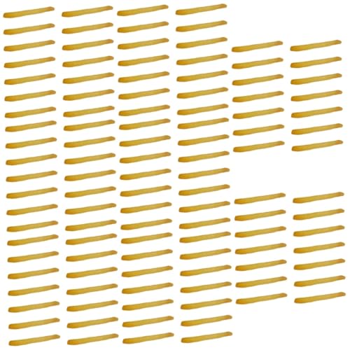 BESTonZON 240 STK Simulationsmodell Für Pommes Frites Pommes-Requisiten Künstliches Französisch Falsches Essen Künstliches Pommes-Modell Restaurant Fritten Zubehör Kleinkind PVC Lebensmittel von BESTonZON