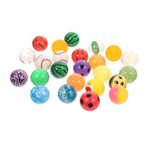 BESTonZON 24st Hüpfball Anti-Stress-Spielzeug Weltraumspielzeug Hüpfbälle Für Kinder Bulk-Spielzeug Für Kinder Stressball Spielzeug Springende Bälle Farbige Spielzeugbälle Gummi von BESTonZON