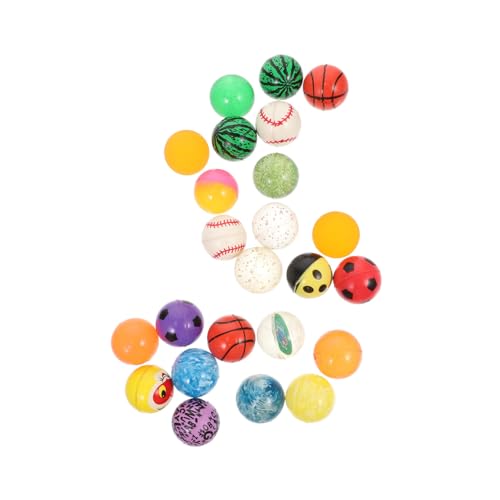 BESTonZON 24st Hüpfball Stressball Spielzeug Springende Bälle Hüpfbälle Für Kinder Bulk-Spielzeug Für Kinder Kidcraft-spielset Weltraumspielzeug Anti-Stress-Spielzeug Desktop-schmuck Gummi von BESTonZON