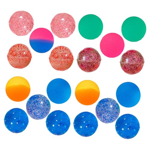 BESTonZON 25St Bunter Springender Ball poolball Familienspielball Spielzeug für Kinder kinderspielzeug Toys Hüpfbälle aus Verkaufsautomaten Partygeschenke mit springenden Bällen Plastik von BESTonZON