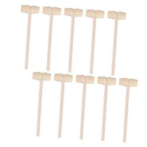 BESTonZON 25St Mini-Hammer spaß Hammer triffer Hammer kalanchoe Bauen Krabbendekor zappeln Figuren kinderspielzeug Kinderhammer Meeresfrüchte-Hammer Holz von BESTonZON