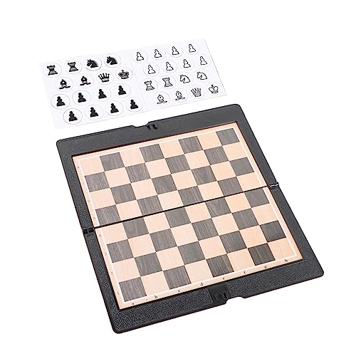 BESTonZON 2Satz Faltbares Magnetisches Schachspiel Kompaktes Internationales Schach Für Reisen Und Zuhause Für Schachliebhaber Und Spieleabende von BESTonZON