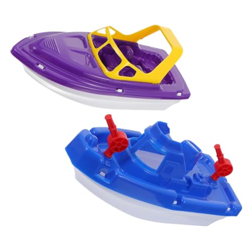 BESTonZON 2St Boot wasserspielzeug kinderwasserspielzeuge Babies wasserspielzeug für badewanne Badeboote für Kleinkinder 1-3 Spielzeugboot Plastik von BESTonZON