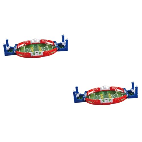 BESTonZON 2St Desktop-Fußballtisch Kinder Mini-Spielzeug Spielset für Kinder -Fußball interaktives Spielzeug kinderspielzeug lustiges Fußballspielzeug Desktop-Fußballspielzeug Abs rot von BESTonZON