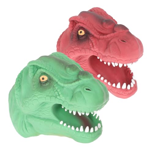 BESTonZON 2St Dinosaurierpuppe zum Geschichtenerzählen interaktives spielzeughandys für Babys Mini- Bauchrednerpuppen realistische Fingerpuppe DIY Dinosaurier von BESTonZON