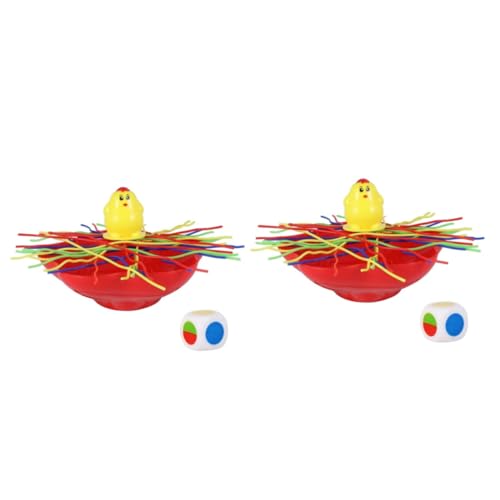 BESTonZON 2St Gleichgewichtsspielzeug für Kinder Balance-Stöcke-Spiel Balancierendes Stapelspielzeug Stock-Balance-Spielzeug interaktives Spielzeug funnytoys Fun Toy Küken-Balance-Spielzeug von BESTonZON