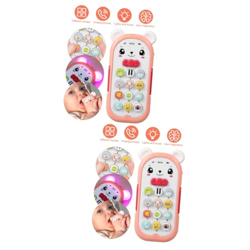 BESTonZON 2St Handyspielzeug für Kinder Spielzeuge Kinderhandy Kinder Handy Spielzeug Teething Toys Spielzeug Kleinkindspielzeug Handyspielzeug für Kleinkinder Babyphone Spielzeug von BESTonZON