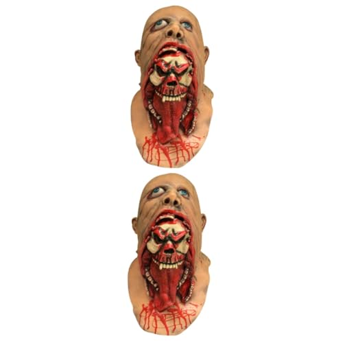 BESTonZON 2St Horror-Maske gruselige Halloween-Masken Horror-Zombie-Maske Halloween- halloween costume halloween kleidung horror mask horrormaske gruselige masken scary mask von BESTonZON