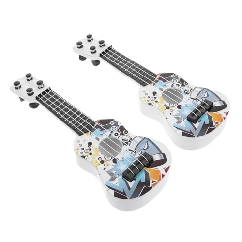 BESTonZON 2St Mini-Simulations Gitarre Musikgitarre für Kinder Kindergitarre für Anfänger kinderinstrumente musikinstrumente für Kinder Kognitives Gitarrenspielzeug Mini-Gitarrenspielzeug von BESTonZON