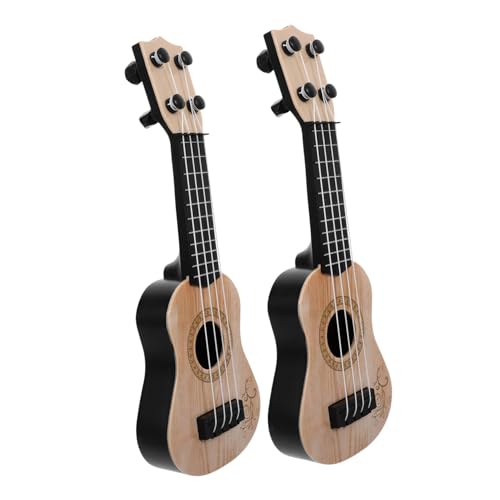 BESTonZON 2St Mini-Ukulele Miniatur Gitarre Musikinstrument kinderinstrumente Music Instruments for Kinderspielzeug Jungs-Spielzeug Simulation von Ukulelen Kinder Gitarrenspielzeug von BESTonZON