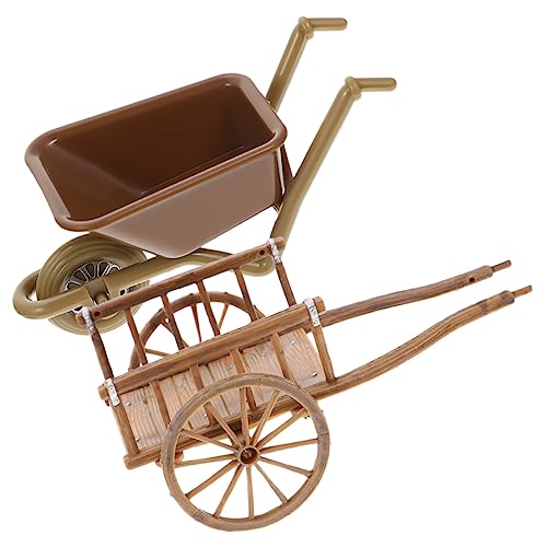 BESTonZON 2St Simulationswagen Kinderwagen für Kinder Mini-Wagen-Dekore Miniatur Mini-Dekor kinderspielzeug Kinder Spielzeug Bauernhofwagen für Kinder Mikro-Landschaftswagenmodelle Abs von BESTonZON